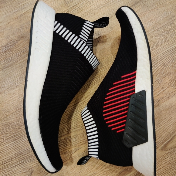 adidas nmd cs2 core black shock pink